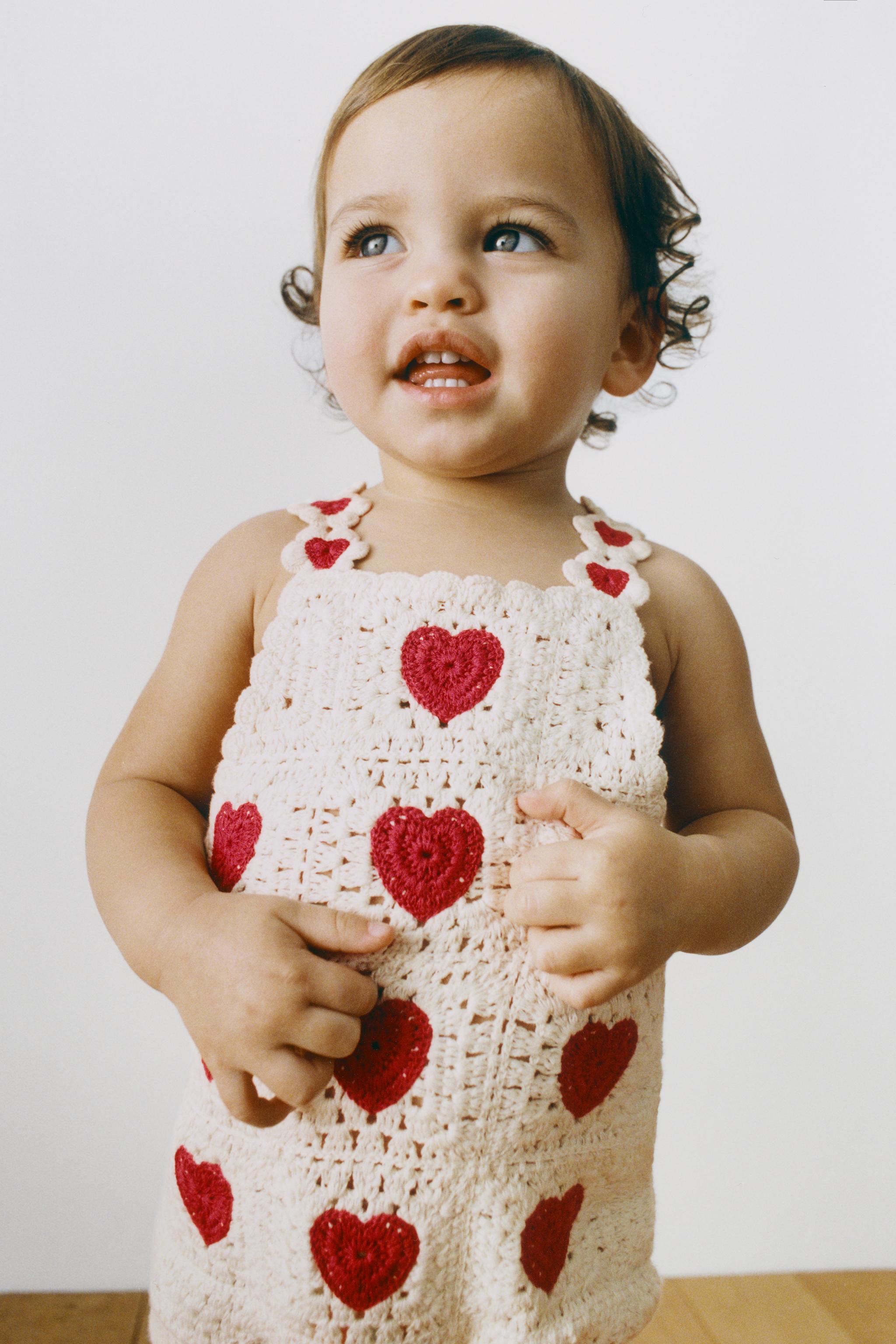 BODY EN MAILLE CROCHET CŒURS